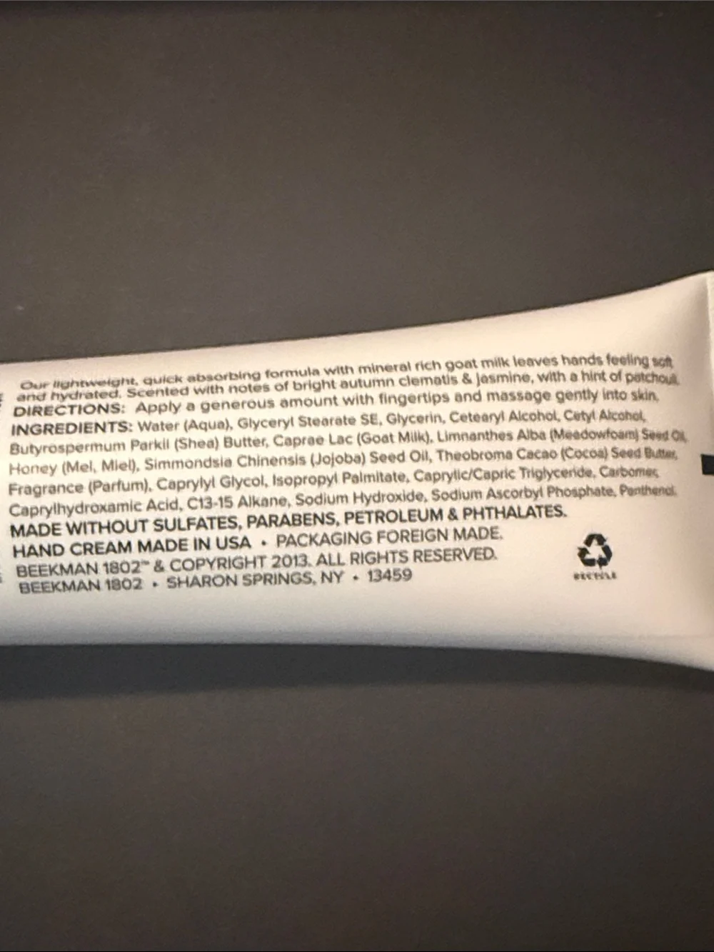 Beekman 1802 Arcadia Hand Cream